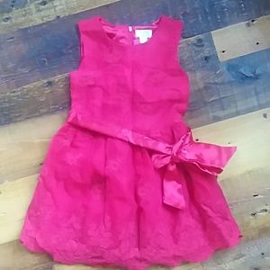 Girls red dress size 4